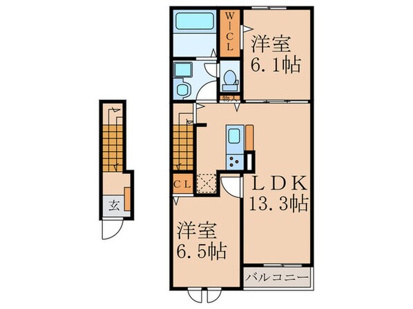 サステナ飯塚Ⅰの物件間取画像